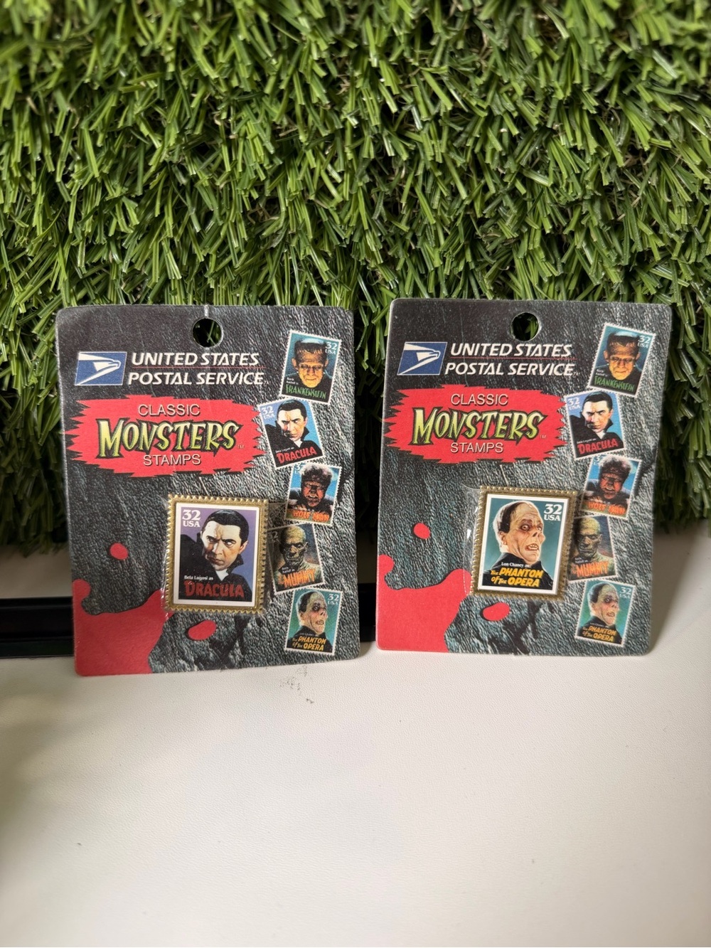United States Postal Service Classic Monsters Stamps - Dracula & Phantom